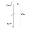 Delta Light OAO - ROD SUSPENSION 0,4m lámpara de suspensión