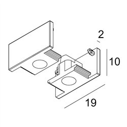 Delta Light SL19 - END CAP SET