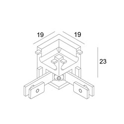 Delta Light SOLI - CORNER SET 90° OUT