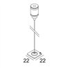 Delta Light SLM - CABLE SUSPENSION SINGLE 1,6m