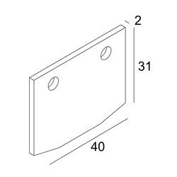 Delta Light SPL14 - END CAP