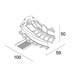 Delta Light SPM20 - CORNER SET - R 45° S