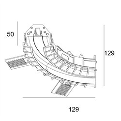 Delta Light SPM20 - CORNER SET - R 90° S