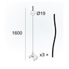 Delta Light INF40 SQ 320/360 - SUSPENSION SET 1,6m