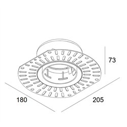 Delta Light MOUNTING KIT NO AIR 105