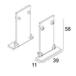 Delta Light SPM20 ST - END CAP SET