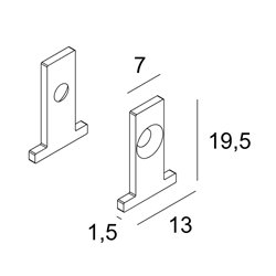 Delta Light TGL-ST - END CAP SET