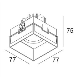 Delta Light CARREE TRIMLESS OK LED Foco empotrado