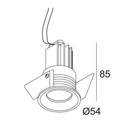 Delta Light MICRO REO Foco empotrado