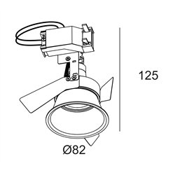 Delta Light DEEP RINGO Hi S2 Foco empotrado