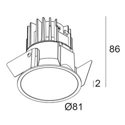 Delta Light DEEP RINGO LED IP Foco empotrado