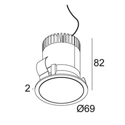 Delta Light MINI PARTOU IP Foco empotrado