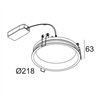 Delta Light DIRO SBL L 82 Foco empotrado