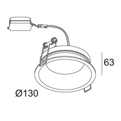 Delta Light DIRO SBL S IP 82 Foco empotrado