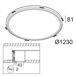 Delta Light SUPER-OH! 120 SBL TRIMLESS DIM1 Foco empotrado