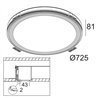 Delta Light SUPER-OH! 70 SBL TRIMLESS DIM1 Foco empotrado