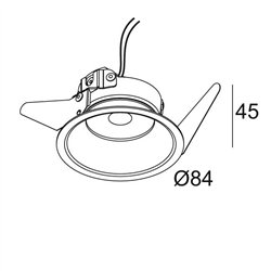Delta Light PARTOU FLAT S1 Foco empotrado