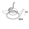Delta Light PARTOU FLAT S1 Foco empotrado