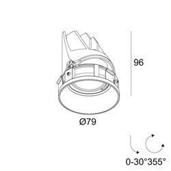 Delta Light ENTERO RD-S TRIMLESS TW Foco empotrado