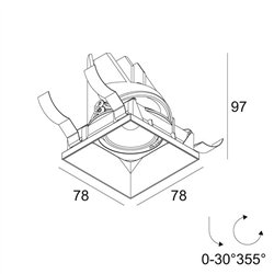 Delta Light ENTERO SQ-S TRIMLESS TW Foco empotrado