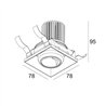Delta Light ENTERO SQ-S TRIMLESS WALLWASH Foco empotrado