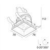 Delta Light ENTERO SQ-S TRIMLESS IP Foco empotrado