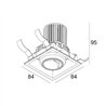 Delta Light ENTERO SQ-S WALLWASH Foco empotrado