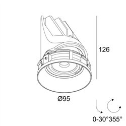 Delta Light ENTERO RD-M TRIMLESS Foco empotrado