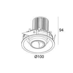 Delta Light ENTERO RD-M WALLWASH Foco empotrado