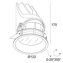 Delta Light ENTERO RD-L IP TW 96518 Foco empotrado
