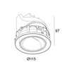 Delta Light ENTERO RD-L TRIMLESS WALLWASH TW 965 Foco empotrado