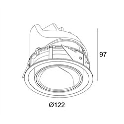 Delta Light ENTERO RD-L WALLWASH TW 965 Foco empotrado
