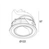 Delta Light ENTERO RD-L WALLWASH TW 965 Foco empotrado