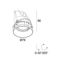 Delta Light ENTERO RD-S TRIMLESS SOFT Foco empotrado