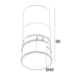 Delta Light MINI DEEP RINGO II TRIMLESS Foco empotrado