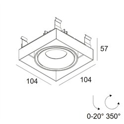 Delta Light MINIGRID IN TRIMLESS 1 SOFT Foco empotrado