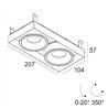 Delta Light MINIGRID IN TRIMLESS 2 Foco empotrado