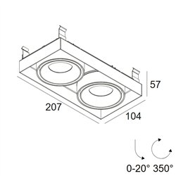 Delta Light MINIGRID IN TRIMLESS 2 SOFT Foco empotrado