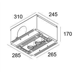 Delta Light SPLITBOX 2 SPY 52 TW Foco empotrado