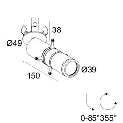 Delta Light Spy 39 Clip Framer Foco empotrado