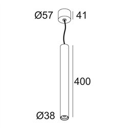 Delta Light MICROSPY 39 C lámpara de suspensión
