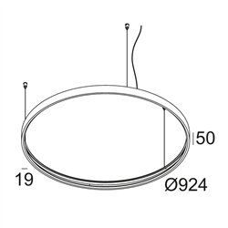 Delta Light SUPERLOOP HC 90 MDL lámpara de suspensión