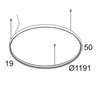Delta Light SUPERLOOP HC 120 SBL lámpara de suspensión
