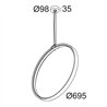 Delta Light SUPERLOOP VC 70 SBL lámpara de suspensión