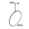 Delta Light SUPERLOOP VC 90 SBL lámpara de suspensión