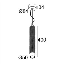 Delta Light PUNK 452 C DIM8 lámpara de suspensión