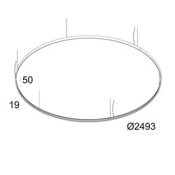 Delta Light SUPERLOOP HC 250 MDL lámpara de suspensión