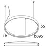 Delta Light SUPERLOOP PLUS HC 70 SBL lámpara de suspensión