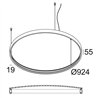 Delta Light SUPERLOOP PLUS HC 90 MDL lámpara de suspensión