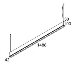 Delta Light CONFORM P14 DOWN-UP DIM4 lámpara de suspensión